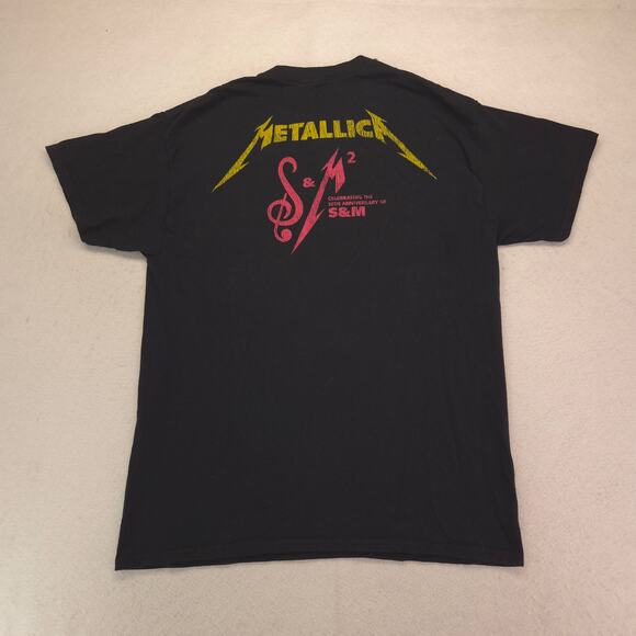 Metallica Band Crew Neck Graphic Short Sleeve T Shirt Mens Size Large L Black - Picture 9 of 9